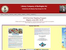 Tablet Screenshot of librarycompanyofburlington.org